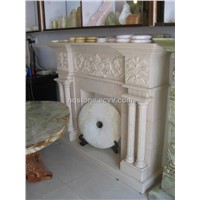 shabnam carving fireplace mantel