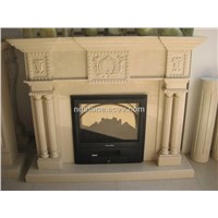 shabnam marble fireplace