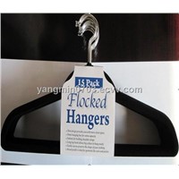 stock flocked hanger