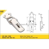 toggle latch lock with spring and padlock eye