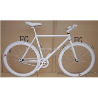 white fixed gear bike