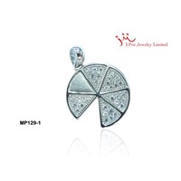 fashion  925 silver pendant in rhodium plated