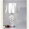 1 Light Ceramic and Metal Art Silver Table Lamp in Green and Gold VT801 Silver