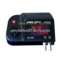 Digital Tattoo Machine Power Supply Kit LCD Display New