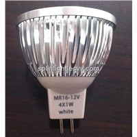 High Lumen MR16 4x1W Lamp Cup Energy Saving Spotlight