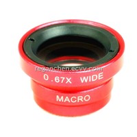 0.67x Wide Angle+Macro Lens for iphone 4