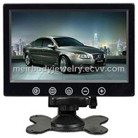 2012 newly 7 inch  touch button Car monitor with speaker and IR transmit lcd tv monitor