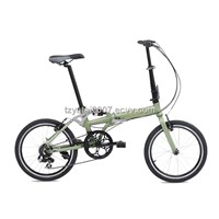 20" Aluminium folding bike with low step-through suspensin frame/DA072