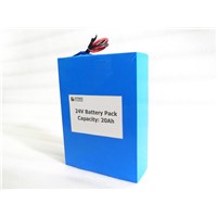 24V 20Ah LiFePO4 Battery Pack (Limited Current: 40A)
