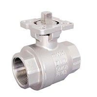 2 pc ball valve with hight mouting pad