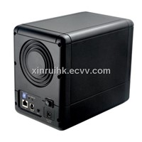 4-bay Gigabit NAS/Network Attached Storage Box, Up to 50Mbps Reading and 35Mbps Writing Speed