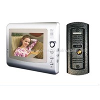 7 inch video door phone for villa with pin hole camera