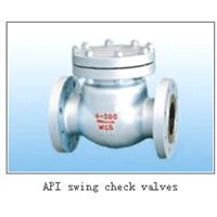 API swing check valve