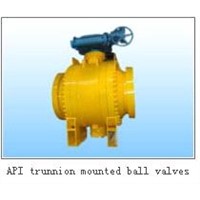 API trunnion mounted ball valve