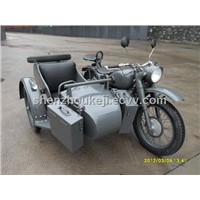 Antique Motorcycle with Sidecar
