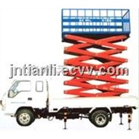 Automotive hydraulic lifting platform
