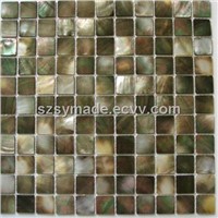 Black mother pealr shell mosaic mesh backing