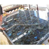 Blue gemstone tile, shining stone counter top labradorite tile