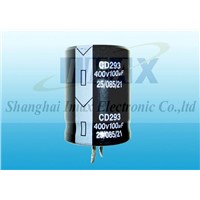 CD293 Series 85C Standard Snap in aluminum electrolytic capacitor