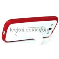 Case for Galaxy SIII, Made of TPU + PC, Sheet Steel Support