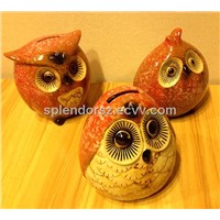 Ceramic / Pottery handicraft, Beautiful natural design COIN BOX