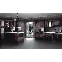 Classic Ebony Kitchen Cabinet (VF-GQ701)