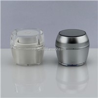 Compare acrylic airless pump jar 30 gram with silver jar and silver cap