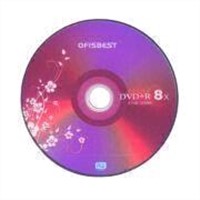 DVD+R with 4.7GB Capacity, Single Side, 120 Minutes and 1 to 8x