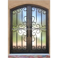 Decorative residential steel signle entry doors design