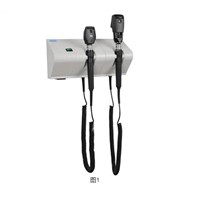 Diagnostic Wall Unit with Ophthalmoscope Streak Retinoscope