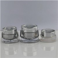 Domed cap Acrylic cream jars applied in cosmetic packaging