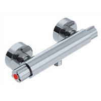 Double Handle Thermostatic Shower Mixer Wall-Mounted (Shower Faucet) Ceramic Disc Cartridge