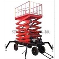 "Four-wheel Mobile Hydraulic Lifting Platform
