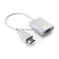 HDMI to VGA+Mirco USB converter-Aluminum case