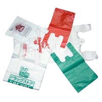 HDPE PLASTIC T-Shirt Bags with printing