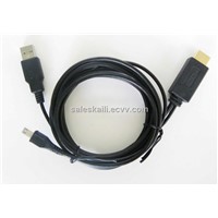High Quality 5 pin MHL to HDMI cable , Mobile phone accessories