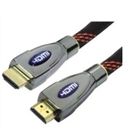 High speed Gold plated HDMI cable with Ethernet for 3D with nylon braid