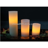 Home impressions flameless wax candle/dual timer