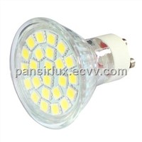 Hot sale 24pcs 5050smd glass cup with cover Gu10 Led Lamp Spotlight Light