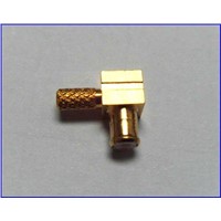 MCX type RF connectors,coaxial connectors,gold plated right angle