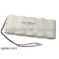 Ni-CD 6V 4000mAh Emergency Light Battery