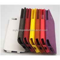 No Deformation Flip PU Leather case for iPhone 5