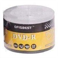 Printable DVD-R Blank Media with 4.7GB Capacity,16X Writing Speed and 120-minute Playing Time