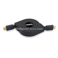 Retractable HDMI 1.4 High Speed with Ethernet Cable