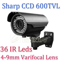 Sharp CCD 600TVL Color Waterproof 4-9mm Varifocal Lens Video CCTV Camera A29D