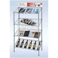 Slanted Supermarket Display Shelf Rack - NSF Approval