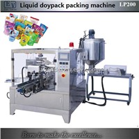 Stand up pouch liquid packing machine