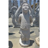 Stone Person Sculpture Statue