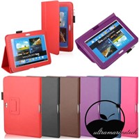 Stylus Pouch Folio Stand Leather Case for Samaung galaxy Note 10.1" N8000