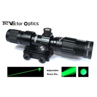 Vector Optics Hunting Green Laser Flashlight Designator Night Vision with RifleScope Mount Ring